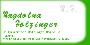 magdolna holzinger business card